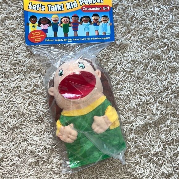 New Lakeshore Let's Talk Kid Hand Puppet Classroom Learning Lot of 6 - Picture 8 of 9